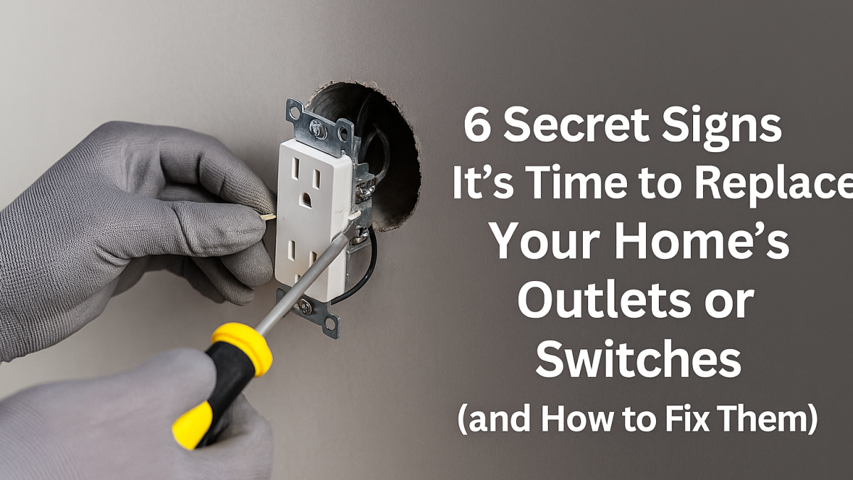 outlets being replaced using screwdriver