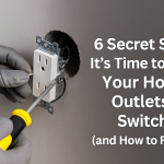 outlets being replaced using screwdriver