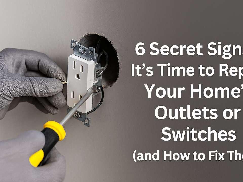 outlets being replaced using screwdriver